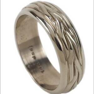 White Gold Weave Ring