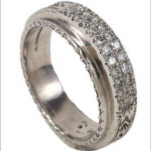Filigree Pattern, Platinum Ring