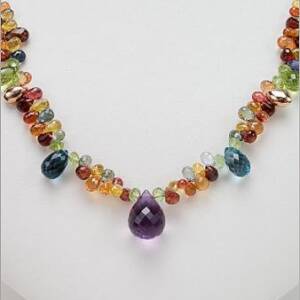 Evolution 6.25 Center Amethyst Necklace