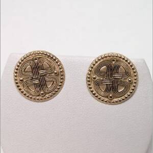 Evolution Capital Building 14k Gold Earrings