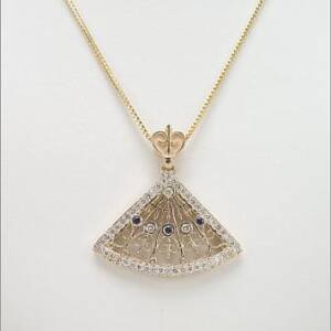 Evolution City Hall 14k Yellow Gold with Diamonds Pendant