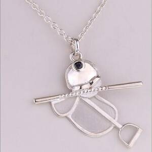 Sterling Silver with .05ct Black Diamond