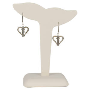 Inspired by: University Plaza, Albany NY - Earrings 14K White Gold