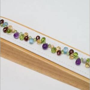 Evolution 14k Yellow Gold with Multi Stone Briolettes Bracelet