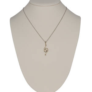 Inspired by: Bar Association, Albany NY - Necklace 14K White Gold