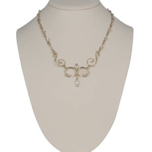 Inspired by: Canfield Casino, Saratoga NY - Necklace White Gold