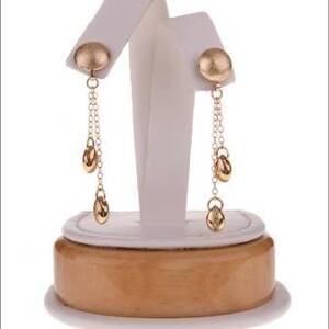 Evolution 14k Dangle Earrings with Sapphires