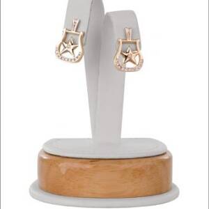 14k Yellow Gold with .35cttw Horse Shoe and Star
