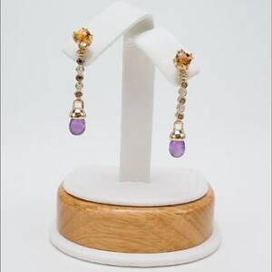 Evolution 14k Yellow Gold with Diamonds and Amethyst