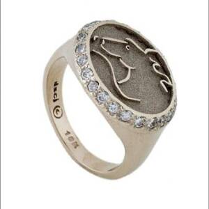 18k White Gold with .36cttw