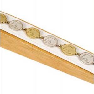 Yellow & Sterling Silver Link Bracelet