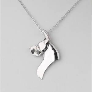 Sterling Silver Large Dog Pendant