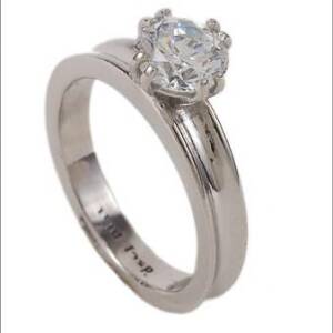 Plantinum Grooved Center Ring