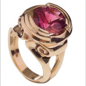 Evolution 14k Yellow Gold with Pink Tourmaline