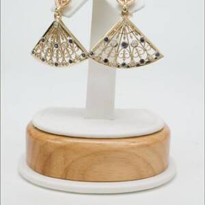 Evolution City Hall 14k Yellow Gold Fan Earrings