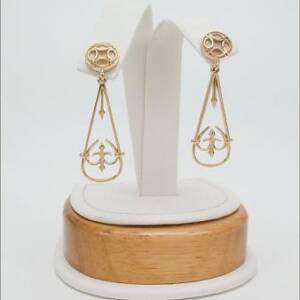 Evolution City Hall 14k Yellow Gold Earrings