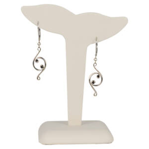 Inspired by: Bar Association, Albany NY - Earrings 14K White Gold