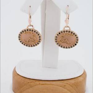 18k Rose Gold with .72cttw Black Diamonds