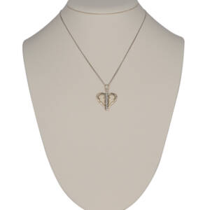 Inspired by: University Plaza, Albany NY - Pendant 14K White Gold