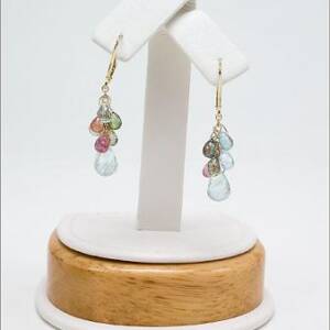 Evolution 14k Yellow Gold with Aqua and Sapphires