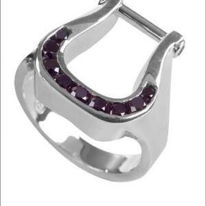 Sterling Silver with Black Diamonds