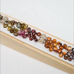 Multi-Colored Sapphire Briolette Bracelet
