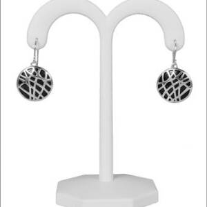 Artistry Onyx Web Circle Earrings