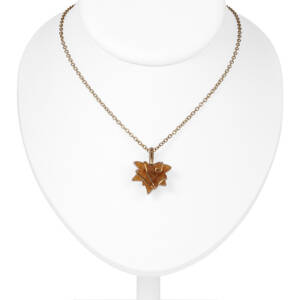 Drusy maple leaf