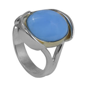 Sterling Silver and 14ky with Turquoise