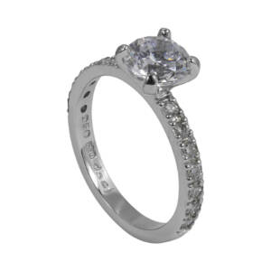 Palladium with Pave set Diamonds