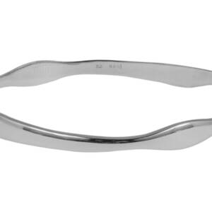 Sculpted Sterling Silver Bangle