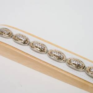 14K TT bracelet with 1.75cts of diamonds