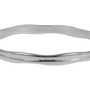 Sterling Silver double wave bangle